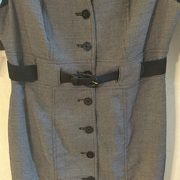 Black and White Button-down Calvin Klein Dress - Picture 5 of 6